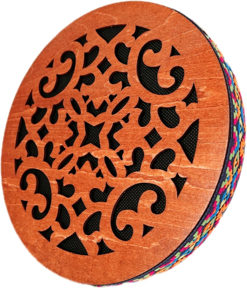 summvox 8 INCH Ocean Drum,Water Stream Drum,Rain Disk "Water-Fall",Sound Healing,Onomatopoeic Wooden Drum For Performance Accompaniment - Image 1